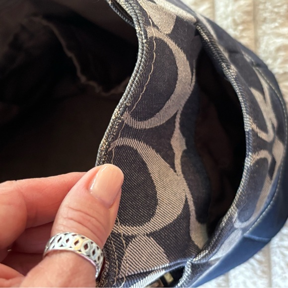 Coach signature stripe denim multifunction tote - Picture 6 of 9